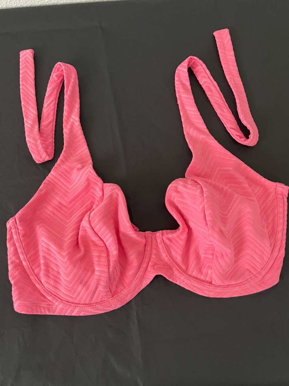 Bravissimo Coral Pink Underwire Bikini Top - Size 38H - NWOT